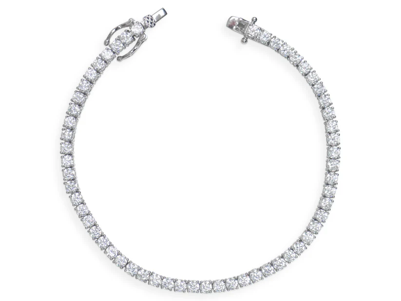 925 silver CZ tennis bracelet