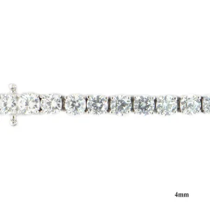 Silver Tennis Bracelet with Cubic Zirconia