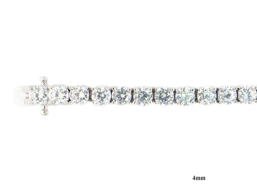 Silver Tennis Bracelet with Cubic Zirconia
