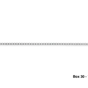 925 Sterling silver box chain 18''