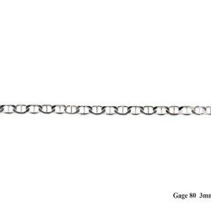 925 silver anchor link chain 18''.