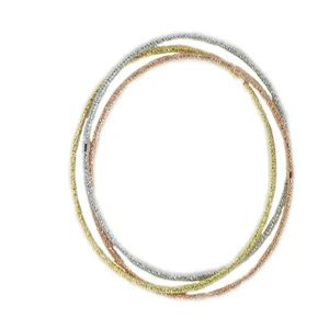 925 STERLING SILVER GOLD PLATED BANGELS