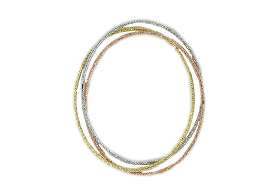 925 STERLING SILVER GOLD PLATED BANGELS