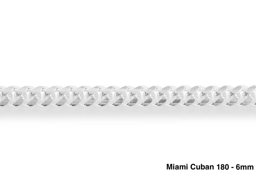 Silver Miami Cuban link bracelet