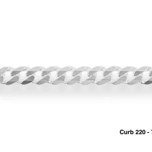 925 sterling silver curb link bracelet