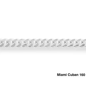 925 silver Miami Cuban link bracelet.